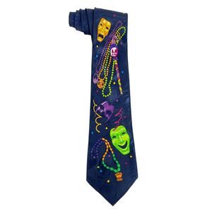90s Mardi Gras neck tie 1990s vintage